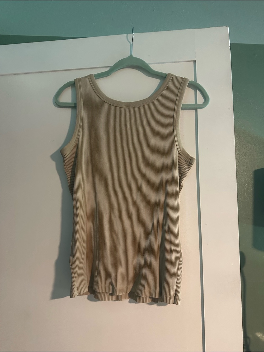 Uniqlo Ribbed Tank Top - Beige - Picture 3 of 3